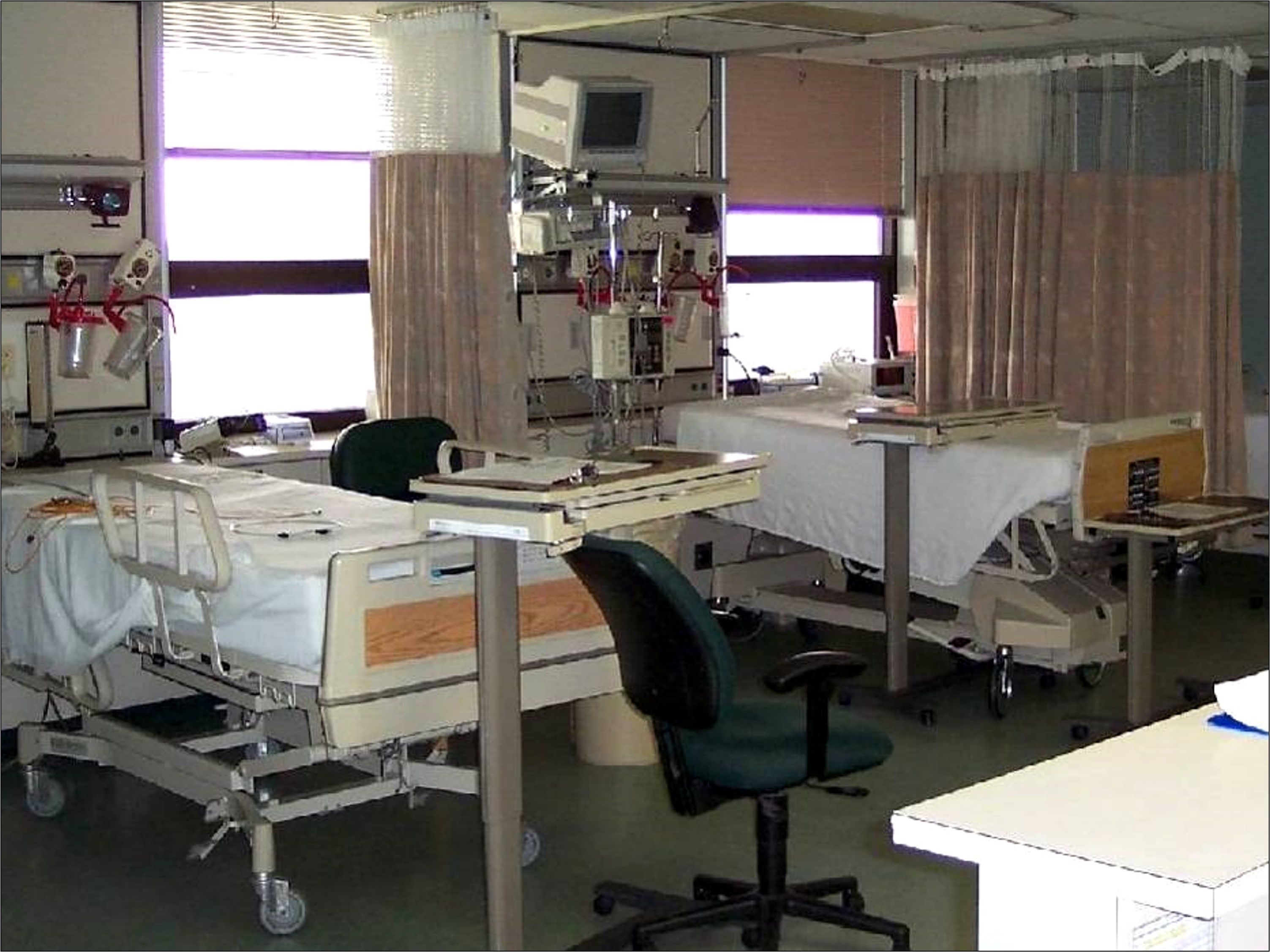 Surfaces commonly contaminated by MRSA (Methicillin-resistant Staphylococcus aureus)